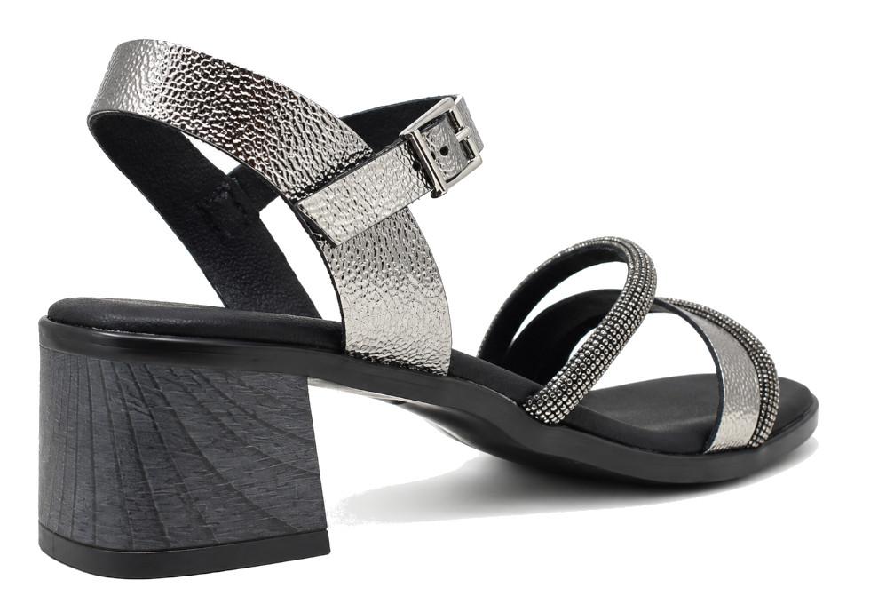 Sandalias de tacón medio Oh! My Sandals 5905 Acero para mujer - Sandalias de fiesta tiras Brillantes