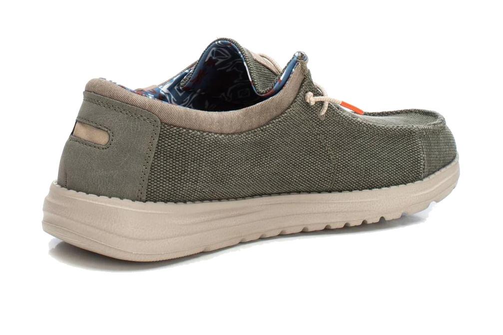 Zapato Náuticode lona para hombre XTI 143576 en caqui