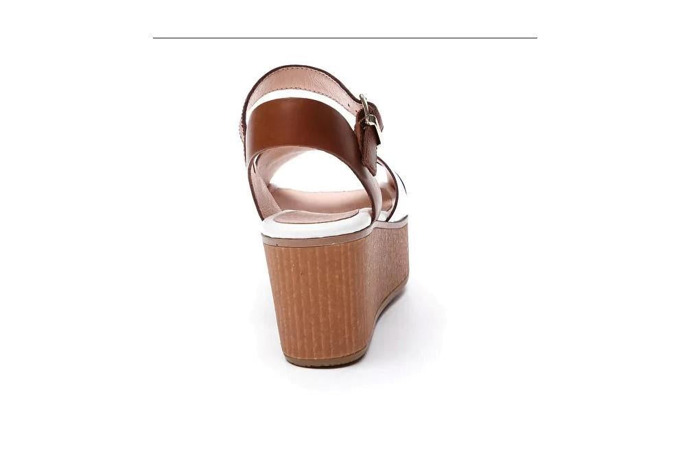 Sandalias con cuña Stonefly DIVA 9 PATENT en blanco para mujer