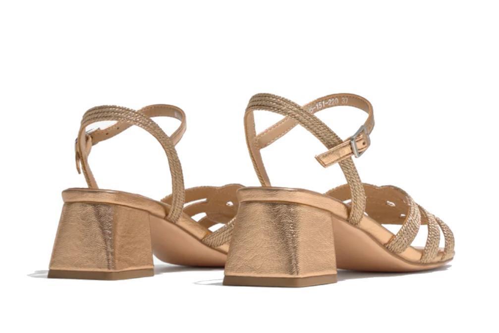 Sandalias Regarde Le Ciel AMALIA-03 Copper en oro