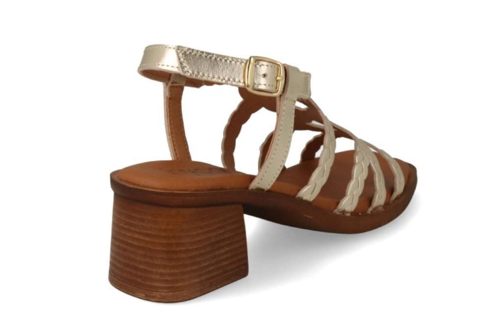 Sandalias de tacón InVogue S-1078 en platino para mujer