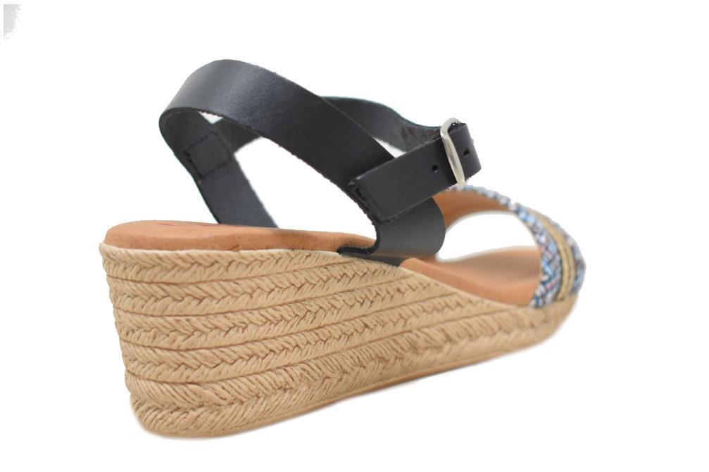 Sandalias con Cuña TEKILA 2543 en negro para mujer