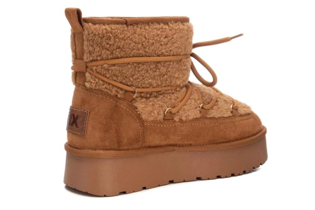 Botines snow XTI 142941 en camel para mujer