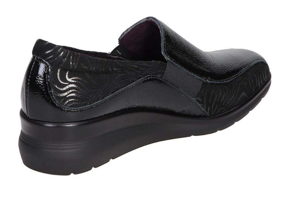 Mocasines cómodos Pitillos 10730 de color negro