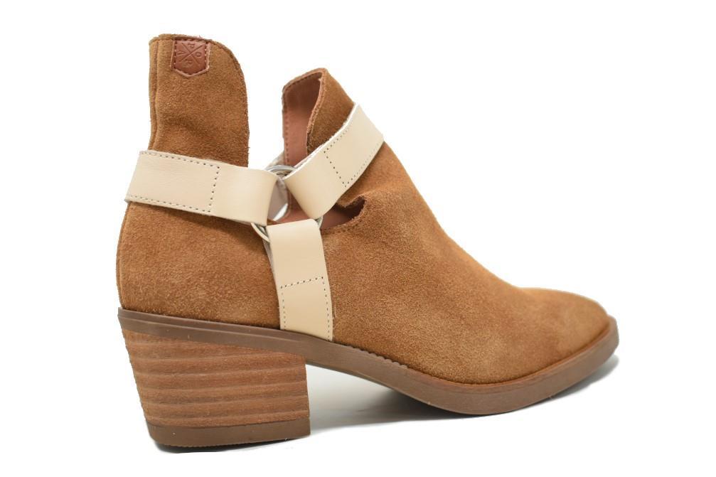 Botines Popa Tiki en serraje cuero para mujer