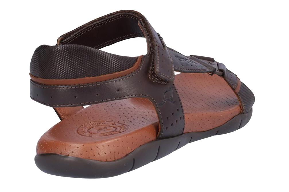 Sandalias Hombre Kangaroos 1003-8 Marrón de Piel – Comodidad, Frescura y Estilo Casual