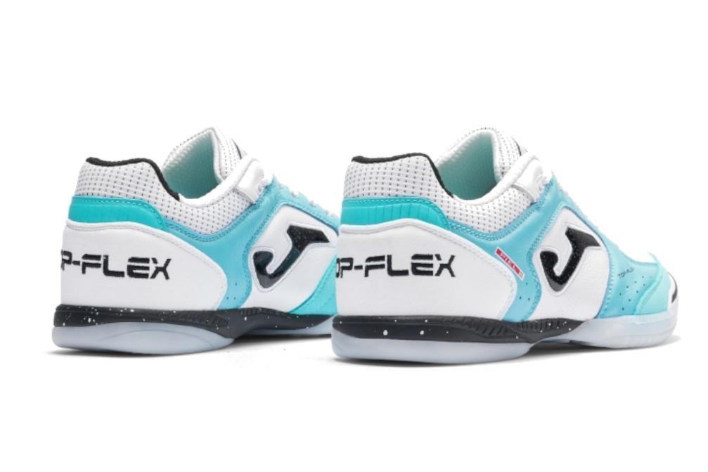 Zapatillas de fútbol sala Joma TOPS2642IN TOP FLEX 2642 en color turquesa