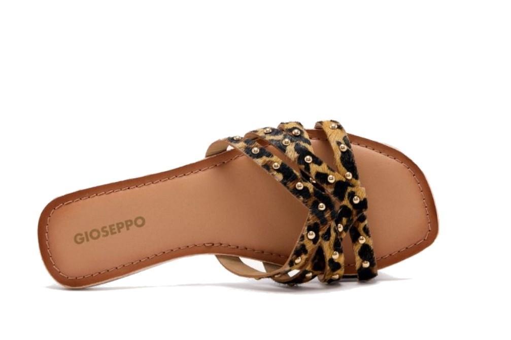 Sandalias planas Gioseppo ISABELLE 75422 en leopardo para mujer