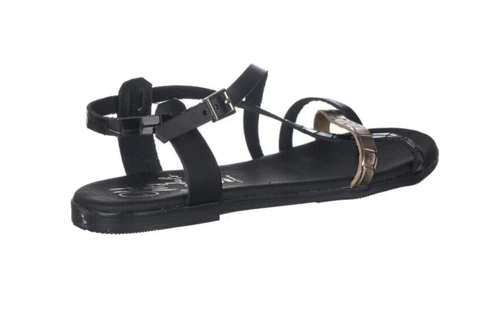 Sandalias planas Oh! My Sandals 5556 en negro para mujer