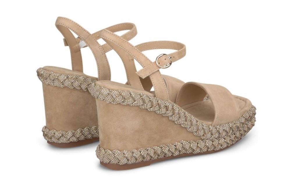 Sandalias con cuña Alma en Pena V240941 en sand