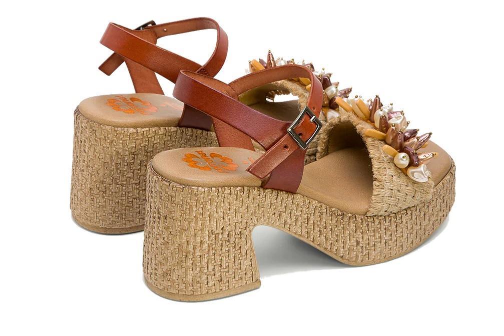 Sandalias de tacón Porronet Jillian 3063 en cuero