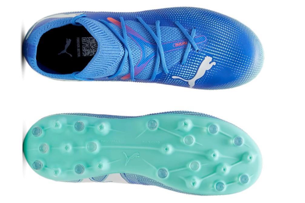 Zapatillas de fútbol Puma FUTURE 7 MATCH MG Jr 107946 en azul