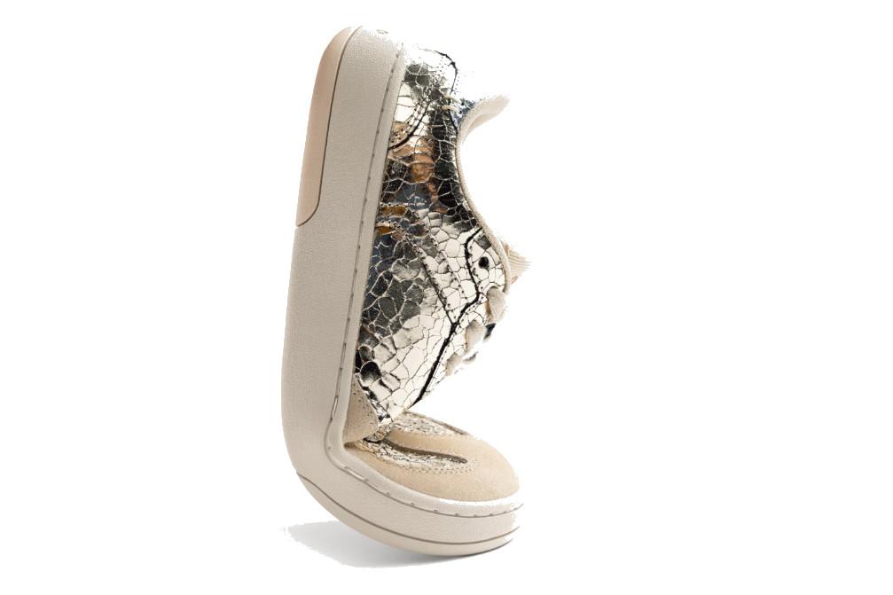 Zapatillas deportivas Gioseppo Barefoot GLYNDON de piel con craquelado