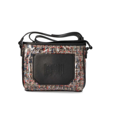 Bolso bandolera CF23230 para mujer de estampado negro