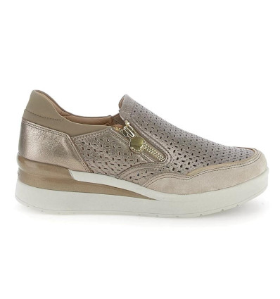 Zapatillas deportivas Stonefly 220735 CREAM 50 LAMINATED LTH para mujer