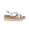 Sandalias con cuña Porronet Flavia 3033 en blanco