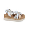 Sandalias con cuña Porronet Flavia 3033 en blanco