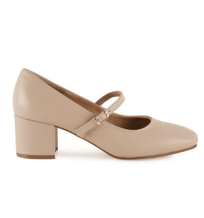 Zapatos de salón con correa Chamby 6610 en beige para mujer