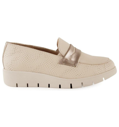 Mocasines Chamby 6 en beige para mujer