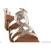 Sandalias de tacón InVogue S-1078 en plata para mujer