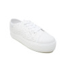 Zapatillas de ganchillo W0306 en blanco para mujer