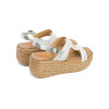 Sandalias con cuña Porronet Gala 3036 en blanco