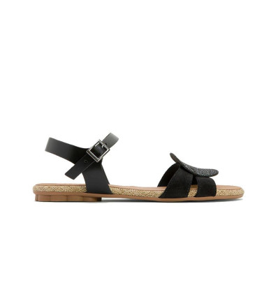 Sandalias planas Porronet Angela 3002 en negro para mujer