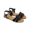 Sandalias planas Porronet Angela 3002 en negro para mujer