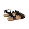 Sandalias planas Porronet Angela 3002 en negro para mujer