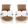 Sandalias con cuña Porronet Edith 3026 en blanco