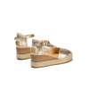 Sandalias con plataforma Pitillos 5521 en oro de mujer