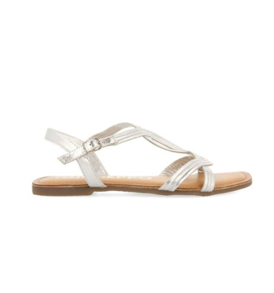 Sandalias planas Gioseppo Elbasan 71705 en plata para mujer