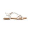 Sandalias planas Gioseppo Elbasan 71705 en plata para mujer