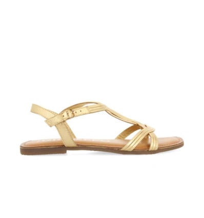 Sandalias planas Gioseppo Elbasan 71705 en oro para mujer