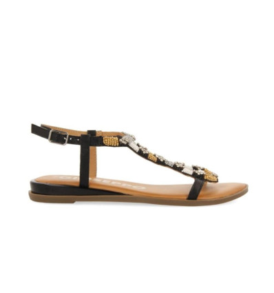 Sandalias planas Gioseppo Mulion 72027 en negro para mujer