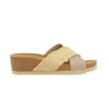 Sandalias con cuña Gioseppo Goulds 71365 en natural para mujer