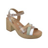 Sandalias de tacón Oh!My Sandals 5469 en taupe para mujer