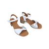 Sandalias de tacón Walk & Fly 21-501 en blanco para mujer