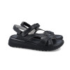 Sandalias planas Walk & Fly Gaia 3204 48510 en negro