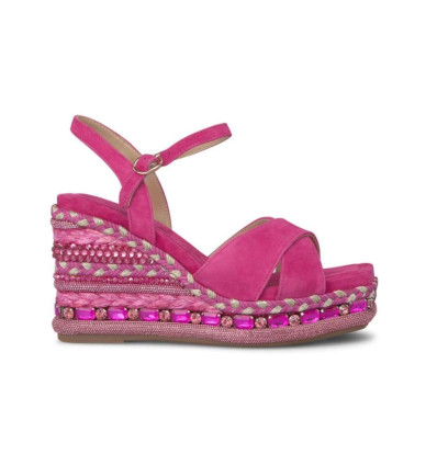 Sandalias con cuña Alma en Pena V240995 en fuxia