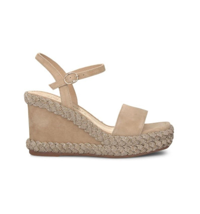 Sandalias con cuña Alma en Pena V240941 en sand