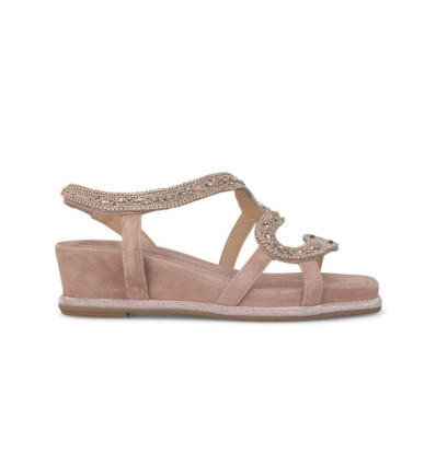 Sandalias con cuña Alma en Pena V240736 en rosa