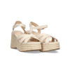 Sandalias con cuña Etika Alcaidesa 20024 en beige para mujer