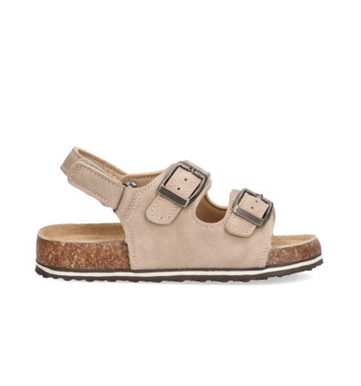 Sandalias planas Etika CREIRO para niño en beige