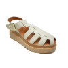 Sandalias cangrejeras TOP3 20634 para mujer en beige