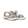 Sandalias planas Armony CRUZ by Etika 41607 en gris para mujer