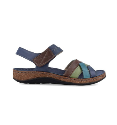 Sandalias Walk & Fly Mediterraneo 3861 43170 en azul para mujer