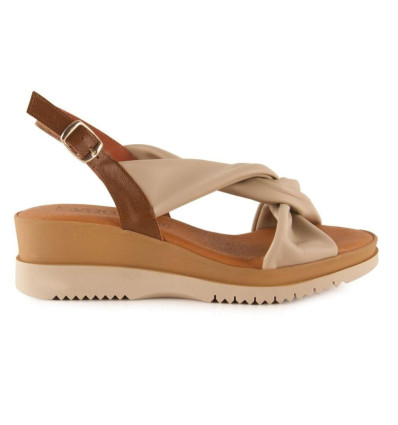 Sandalias Invogue 5027 en beige para mujer