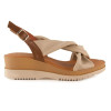 Sandalias Invogue 5027 en beige para mujer