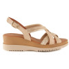 Sandalias con cuña In vogue 5024 en beige para mujer